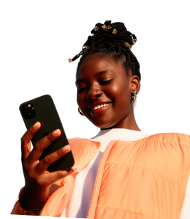 Person studying on a mobile phone, remote PCE preparation