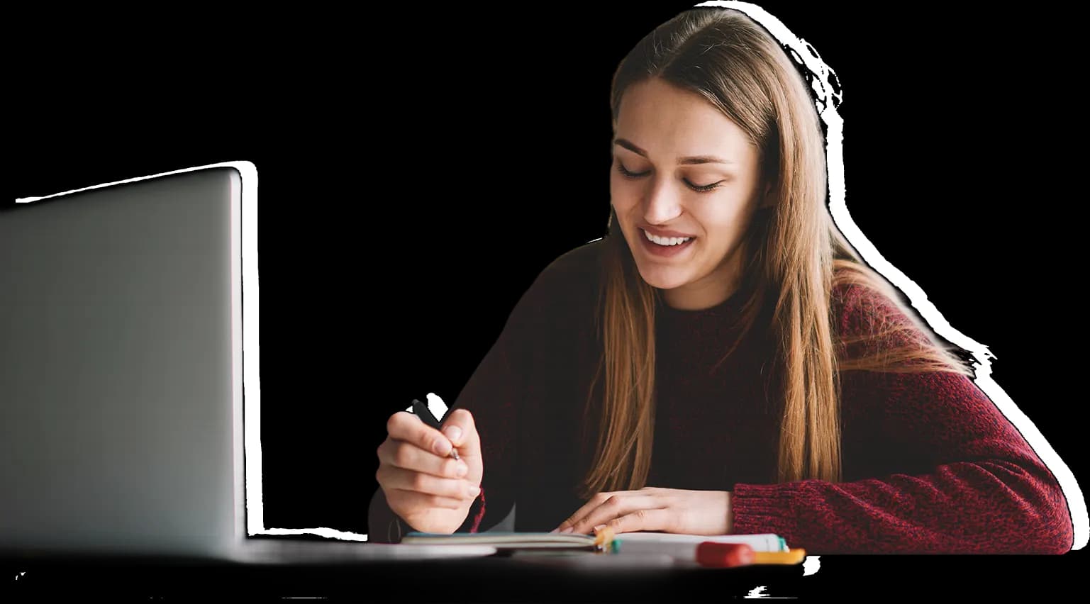 Estudiante preparando selectividad