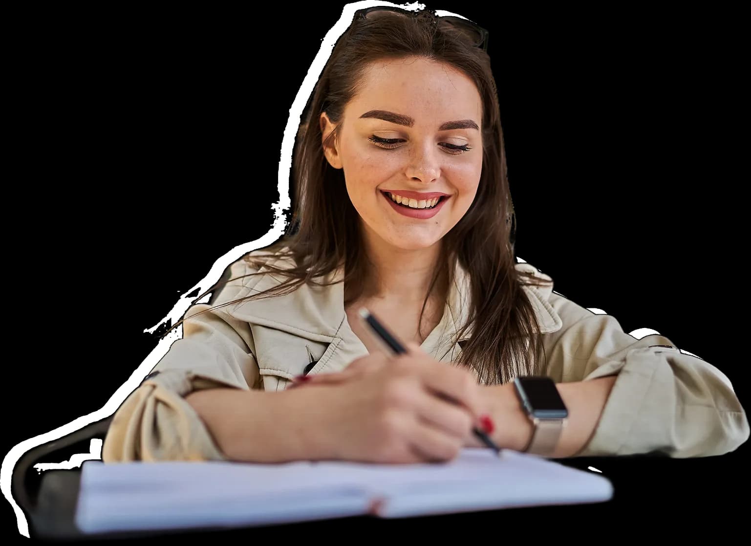 Aluno a preparar os Exames Nacionais