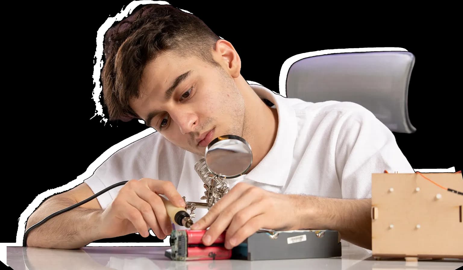 Estudiante preparando selectividad