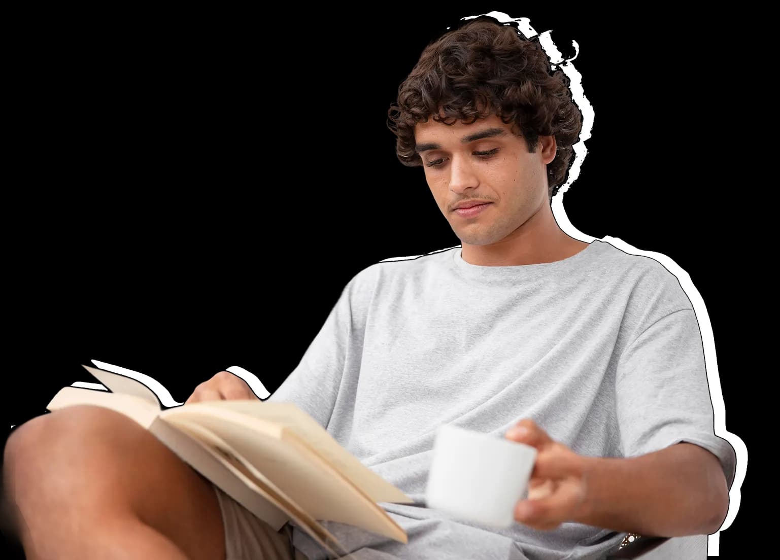 Aluno a preparar os Exames Nacionais