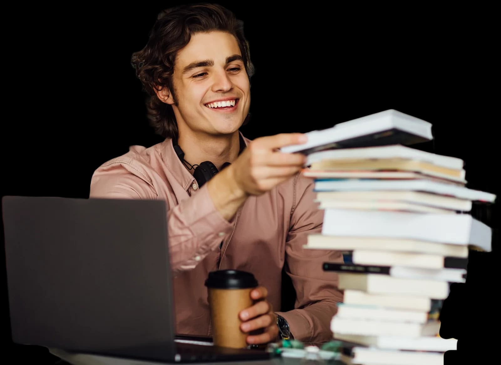 Estudiante preparando selectividad